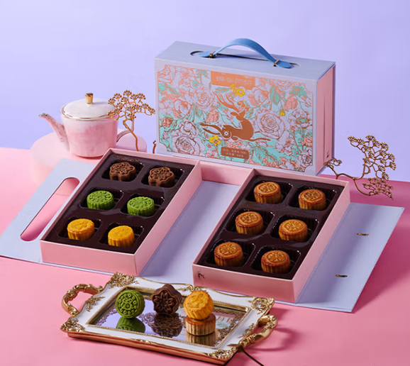 锦华花漾欢聚礼月饼840g